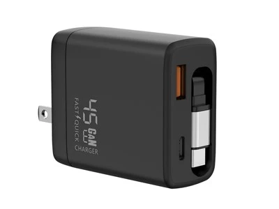 Carregador de paret retràctil de 45 W